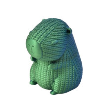 Tacar Bréagán Ainmhithe Capybara Priontáilte 3D 4 phíosa