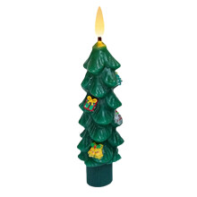 Candela a LED in acrilico senza fiamma, 24,5 cm, a batteria