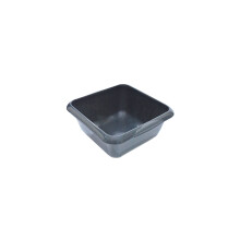 Vsorce4u 1 x 7L Plastic Square Washing Up Bowl Simple Design Multipurpose Washing Up Bowl with Grip Handle Cutlery Dish Tidy Bowl (Graphite)