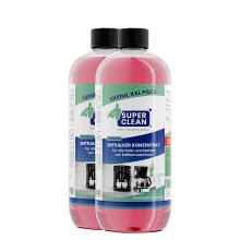 SUPER CLEAN 2 x 1L Descaler Concentrate Coffee Machine - Liquid - For All Machines & Brands - 20 x Descaling - Effective Liquid Descaler for Coffee