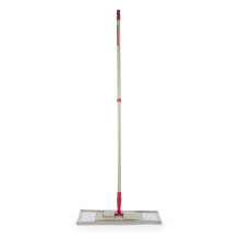 Kleeneze KL029326FEU7 No Chemical Cleaning 2 In 1 Flat Mop - Just Use Water, Swivel Head, Use Wet & Dry, Microfibre Clean & Scrub Pad, Dust & Polish