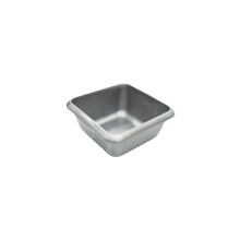 Vsorce4u 1 x 7L Plastic Square Washing Up Bowl Simple Design Multipurpose Washing Up Bowl with Grip Handle Cutlery Dish Tidy Bowl (Silver)