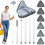 TAOPE Wall Cleaning Mop, Ceiling Cleaner Tool Duster with 200 CM Long Handle, Grey Window Cleaning Equipment Foldable Mop with 6 Replacement 1