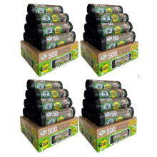 2000 TidyZ Dog Poo Bags. Made from 100% Recycled Plastic. Extra Strong, Extra Large Pet Waste Bags. Tie Handles. On a Roll. Unscented. Leakproof. 40