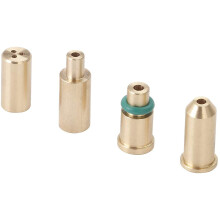 SMTHOME 4PCS Replacement Brass Gas Refill Adapter for S T Dupont Lighter Yellow/Red/Green/Blue Caps DIY Repair Part