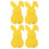Porte-ustensiles lapin de Pâques en feutrine (4 pièces) 1