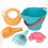 Beach Playing Set Plastic Bucket and Tools 5 Pcs 1