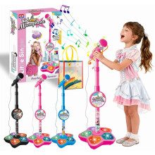Star Microphone Toy Pink Portable Karaoke Machine