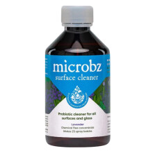 MICROBZ SURFACE CLEANER | 250ml Concentrate - Makes 25 Bottles | Natural Probiotic All-Purpose Multi Surface Cleaner for Home Kitchen & Bathroom,