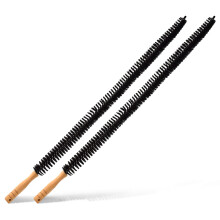 Joeji's Kitchen Set of 2 Radiator Cleaner Brush Duster - Long Thin Bristles & Wooden Handle - Flexible Reach for Hard to Reach Cleaning - Reduce