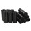 Qshape 300 Counts 40 L Kitchen Waste Bin Liners, Black Bin Liners Bags, 12 Rolls 1