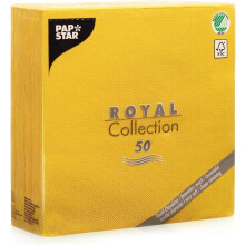 Papstar 11609 - paper napkins (Yellow, Monotone, FSC)
