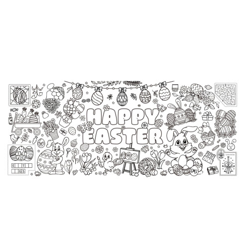 Osterhase & Ei Papiertischdecke 76x183cm