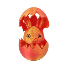 3D-printet bevegelig kanin i egg-ornament