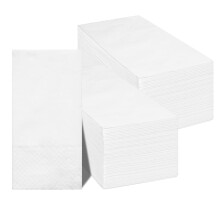 JINYUDOME 100 Pack 2-Ply Disposable Napkins,Paper Hand Towels for Bathroom Dinner Wedding Birthday Party Bridal Anniversary Reception Event,40?40 CM