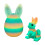 Påske 3D-printet kanin-egg fidget-leke 1 stk. 1