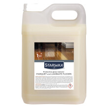 STARWAX - Protective Gloss Restorer for Parquet and Laminate Floors - Protects, Shines and Conceals Scratches - Anti-Stain and Anti-Wear - 5L - Up To