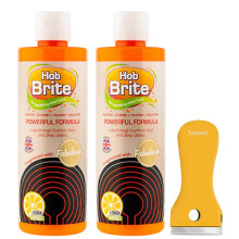 2X Hob Brite Hob Cleaner Lemon Sherbet (2X 250 ml), A Powerful Cream Formula for Electric, Ceramic, Halogen and Induction Cookers with Non-Scratch
