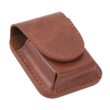 PU Leather Lighter Pouch, Lighter Case Holder with Belt Loop, Anti Scratch Protective Storage Case for Outdoor (Brown)