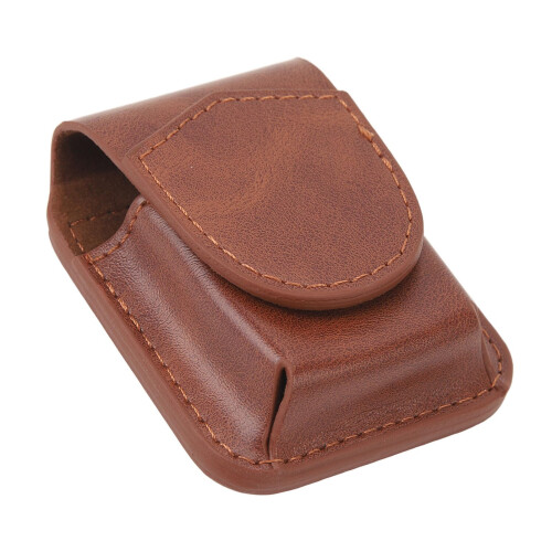 PU Leather Lighter Pouch, Lighter Case Holder with Belt Loop, Anti Scratch Protective Storage Case for Outdoor (Brown)