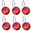 12 crochets de rideau de douche en strass rouges 1