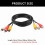 Prodlužovací kabel kompozitního audiovideo kabelu, adaptér 3RCA samec-samice 5