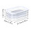 Stackable Fridge Storage Container - Lunch Meat and Cheese Organizer, Cold Storage Bin with Lid for Ham and Deli Items - A 2