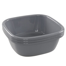 Innouse Square Washing up Bowl Set of 3, 8 L Small Plastic Wash Bowl