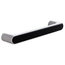 Barre porte-serviettes à ventouse noire 26,4 cm