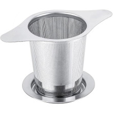 Universelles Tee-Ei aus Edelstahl mit Deckel, extra fein