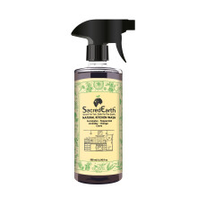 SacredEarth Natural Kitchen Cleaner Spray | Chemical Free & Multi-purpose| Non-Toxic | 500ml Kitchen Wash Spray| Contains Orange, Lavender, Clove,