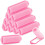 Conjunto de 12 rolos de espuma para cabelo, autoadesivos e sem aquecimento, na cor rosa. 1