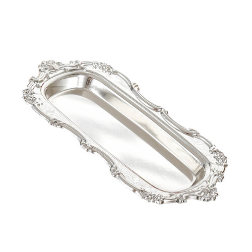Desserttablett aus Eisen, 17,8 cm, Gold oder Silber