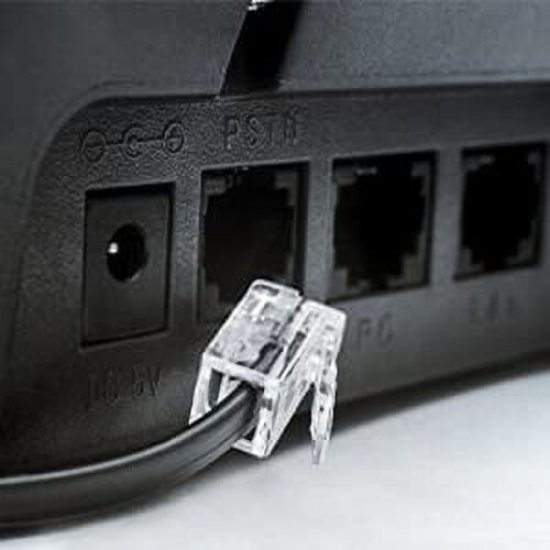 NestE - 15 meter lang telefonforlængerledning - telefonkabel - sort 2
