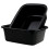Rinboat Rectangle Plastic Washing Up Bowls,16 L Black Basins, 2-Pack 1