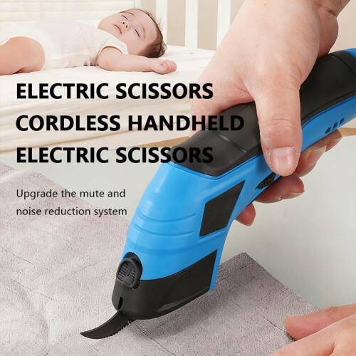 Cordless Electric Scissors – Stainless Steel, 2000mAh 2