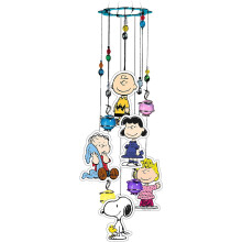 Carillon éolien en métal Peanuts – Décoration de jardin d'intérieur et d'extérieur