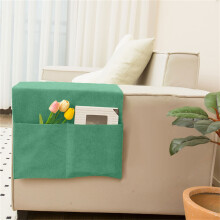Housses d'accoudoirs de canapé en chenille avec poches, 40 x 109 cm, couleur menthe