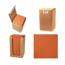 Alvotex Airlaid Cocktail Napkins 20 x 20 cm 100/1 Terracotta (125)