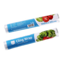 BPA-Free & Microwave Safe Cling Film, 2 Rolls (30cm x 100m) - Extends Freshness with Airtight Seal, Fits Quasziwa Dispenser, Essential Strong Plastic