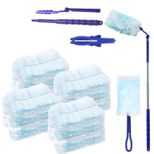 42 Pcs Dust Magnet, Dust Magnet Refills, Electrostatic Duster Set with Long & Short Handles for Home Office Cleaning