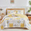 Queen Floral Patchwork Quilt Set 3-delig 1