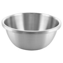 ASelected Washing Up Bowl, 304 Stainless Steel Circular Basin Washing Basin, Dishtub, Mixing Bowl, Plastic Free, 34X13Cm
