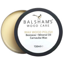 Balsham's Wood Care Wood Wax Polish with British Beeswax, Food-Grade Mineral Oil, & Carnauba Wax ? Protects & Enhances Wooden Furniture and other