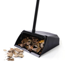 Eyliden Upright Dust Pan with Comb Teeth, Large Heavy Duty Commercial Dustpan for Restaurants Garages Courtyard Sidewalks Lobby Home Kitchen Room