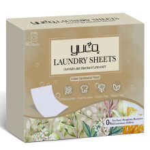 YUCO Laundry Detergent Sheets 80 Loads, Eco Travel Laundry Detergent Liquidless Detergent Soap Sheet, Dissolvable in in Sink and Washer, Plastic Free