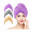 Mikrofiber hårturban 3-pack för kvinnor män barn 1
