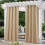 Cortinas externas impermeáveis, cor Biscotti Bege, 52x95 polegadas (1 painel) 1