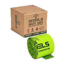 10L 120 COUNTS CADDY ECOELS Compostable Bin Liners| Biodegradable Kitchen Food Waste Bags | 100% Home Compost Bin sack with EN13432 Certificate |