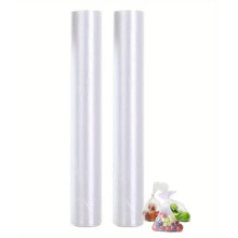 90 Clear Food Storage Bags on a roll (Extra Large size 15.5 x 12 inches): Freezer Bags for Fresh Produce, Kitchen Storage bags Food Freezer Bags Food
